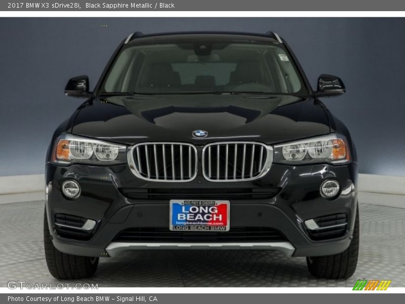 Black Sapphire Metallic / Black 2017 BMW X3 sDrive28i