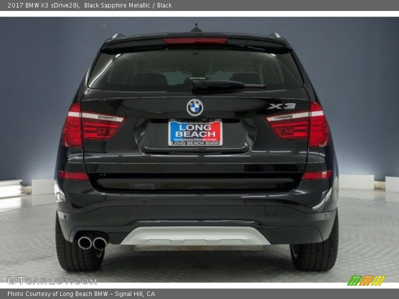 Black Sapphire Metallic / Black 2017 BMW X3 sDrive28i