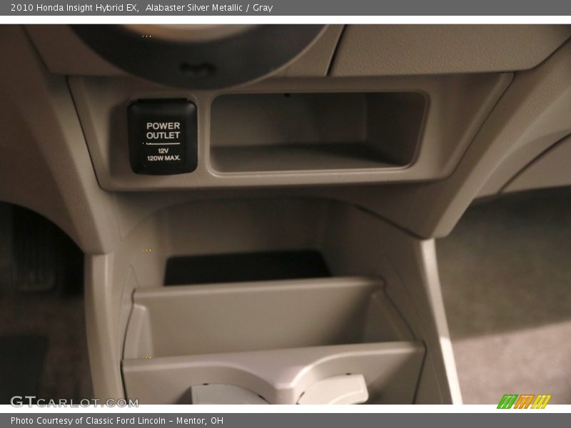 Alabaster Silver Metallic / Gray 2010 Honda Insight Hybrid EX