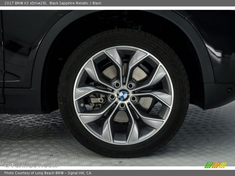 Black Sapphire Metallic / Black 2017 BMW X3 sDrive28i
