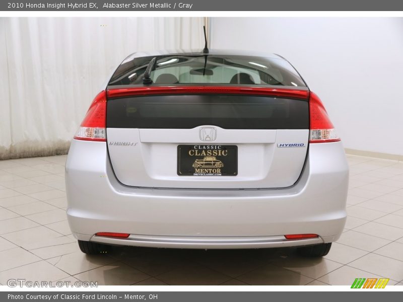 Alabaster Silver Metallic / Gray 2010 Honda Insight Hybrid EX