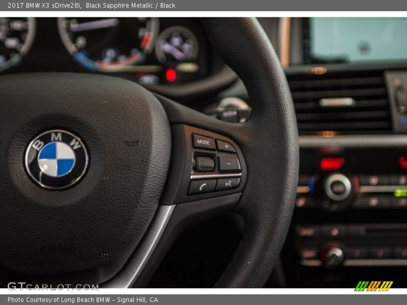 Black Sapphire Metallic / Black 2017 BMW X3 sDrive28i