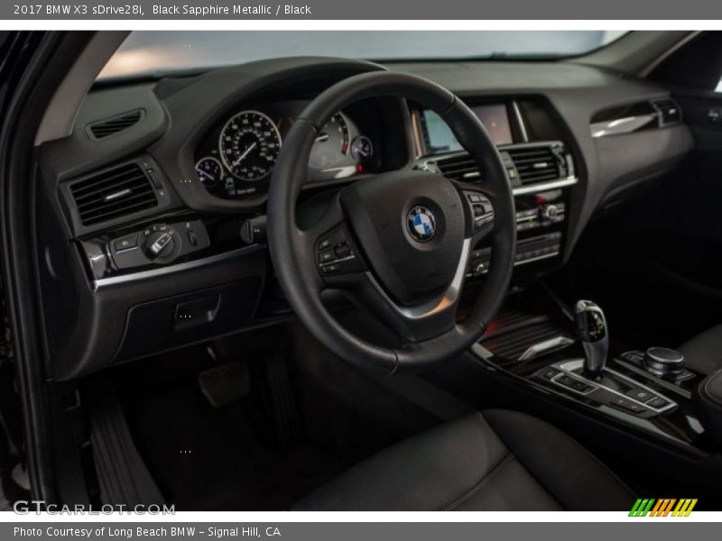 Black Sapphire Metallic / Black 2017 BMW X3 sDrive28i