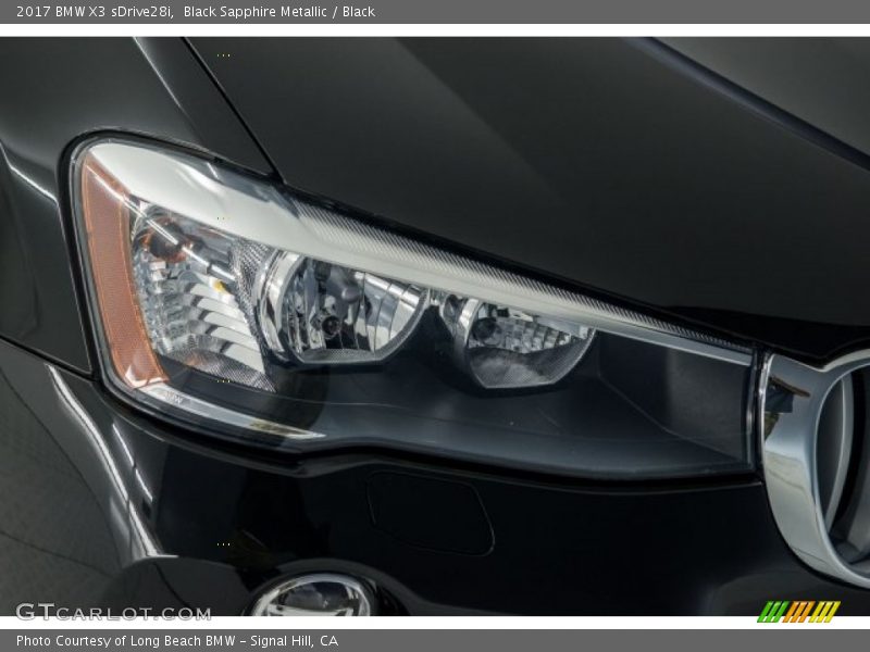 Black Sapphire Metallic / Black 2017 BMW X3 sDrive28i