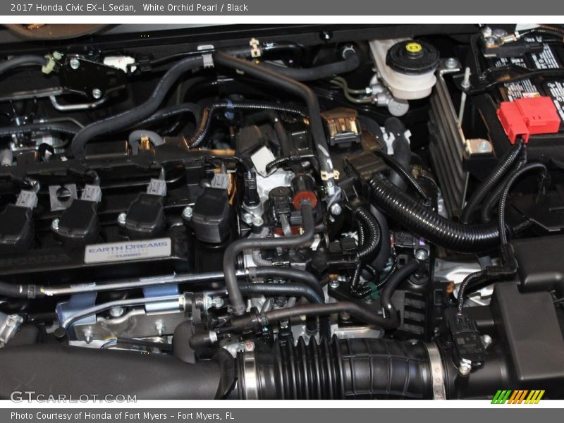 White Orchid Pearl / Black 2017 Honda Civic EX-L Sedan