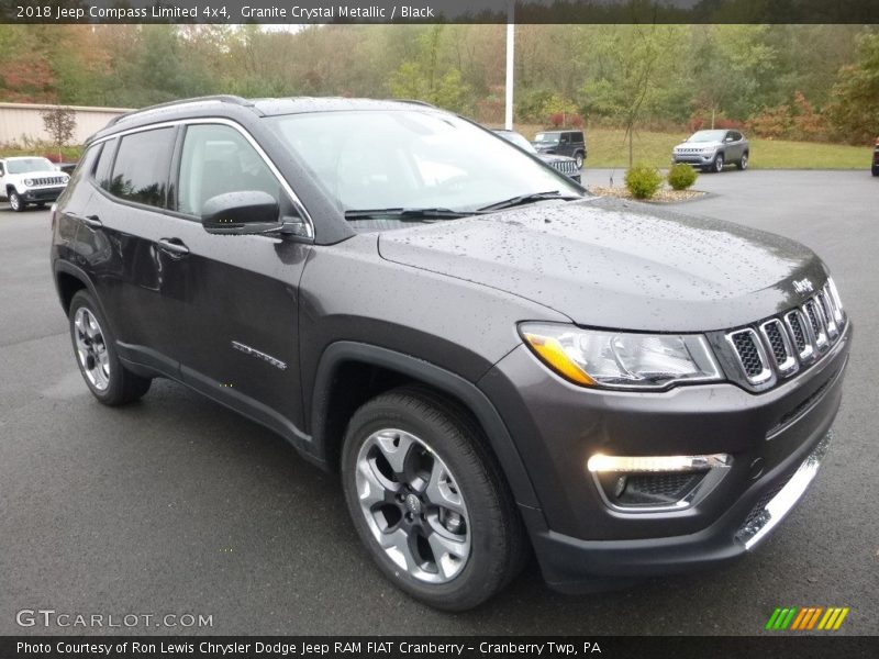 Granite Crystal Metallic / Black 2018 Jeep Compass Limited 4x4