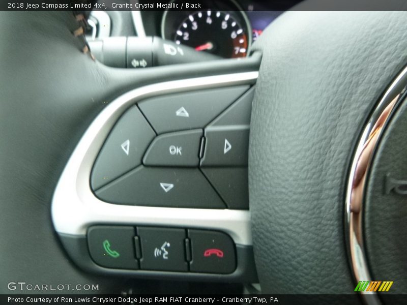Granite Crystal Metallic / Black 2018 Jeep Compass Limited 4x4