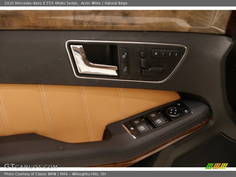 Arctic White / Natural Beige 2010 Mercedes-Benz E 550 4Matic Sedan