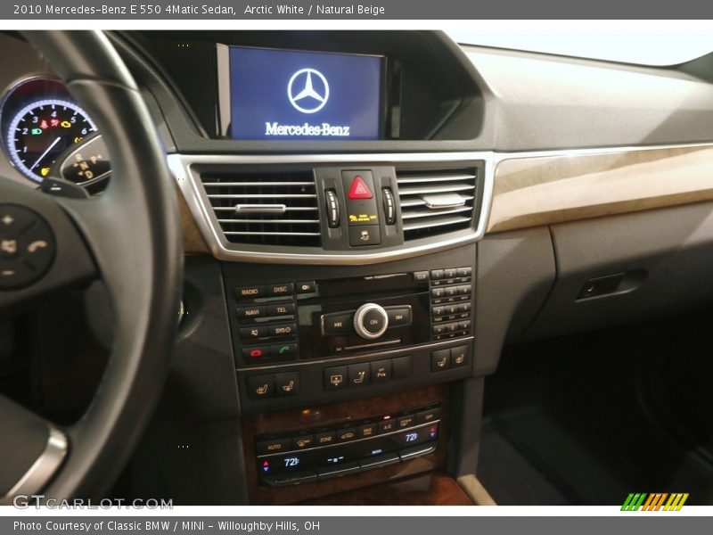 Arctic White / Natural Beige 2010 Mercedes-Benz E 550 4Matic Sedan