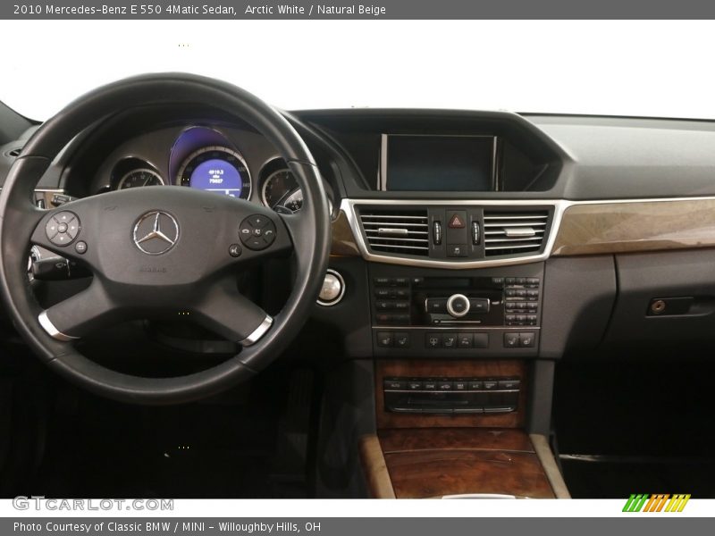 Arctic White / Natural Beige 2010 Mercedes-Benz E 550 4Matic Sedan