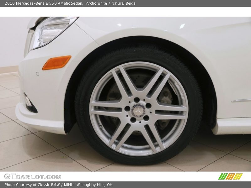 Arctic White / Natural Beige 2010 Mercedes-Benz E 550 4Matic Sedan