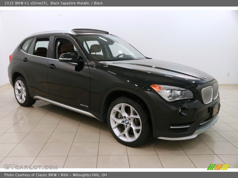 Black Sapphire Metallic / Black 2015 BMW X1 xDrive35i