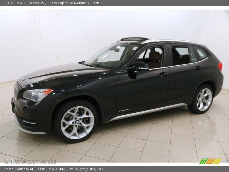 Black Sapphire Metallic / Black 2015 BMW X1 xDrive35i