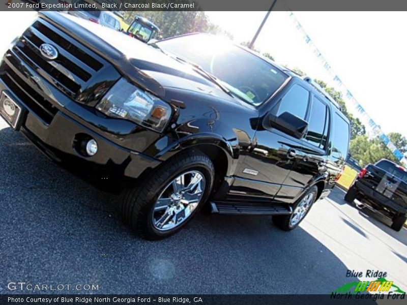 Black / Charcoal Black/Caramel 2007 Ford Expedition Limited