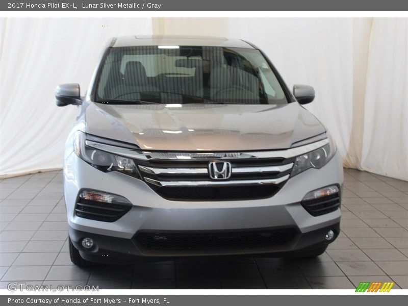 Lunar Silver Metallic / Gray 2017 Honda Pilot EX-L