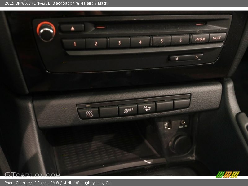Black Sapphire Metallic / Black 2015 BMW X1 xDrive35i
