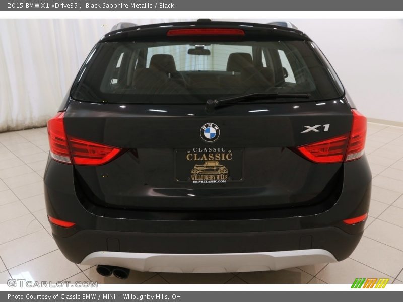 Black Sapphire Metallic / Black 2015 BMW X1 xDrive35i
