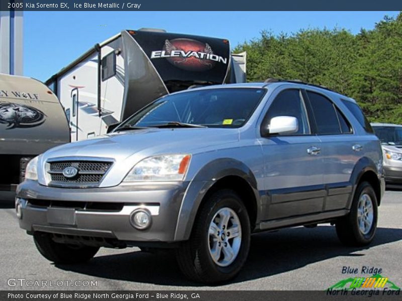 Ice Blue Metallic / Gray 2005 Kia Sorento EX