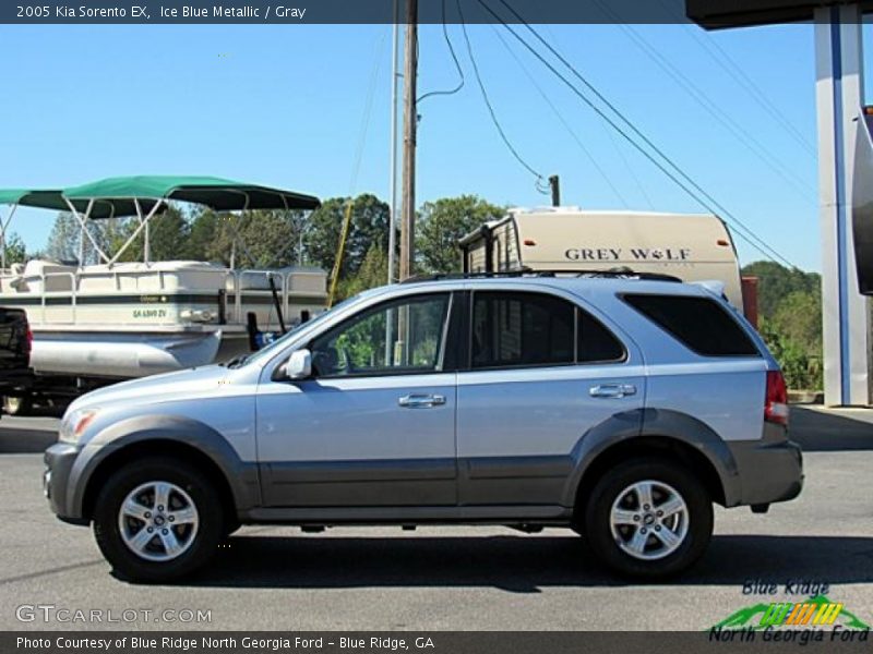 Ice Blue Metallic / Gray 2005 Kia Sorento EX
