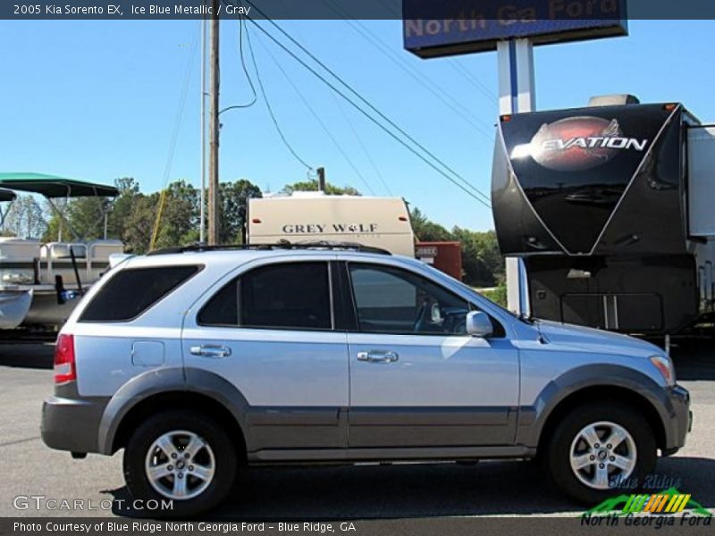 Ice Blue Metallic / Gray 2005 Kia Sorento EX