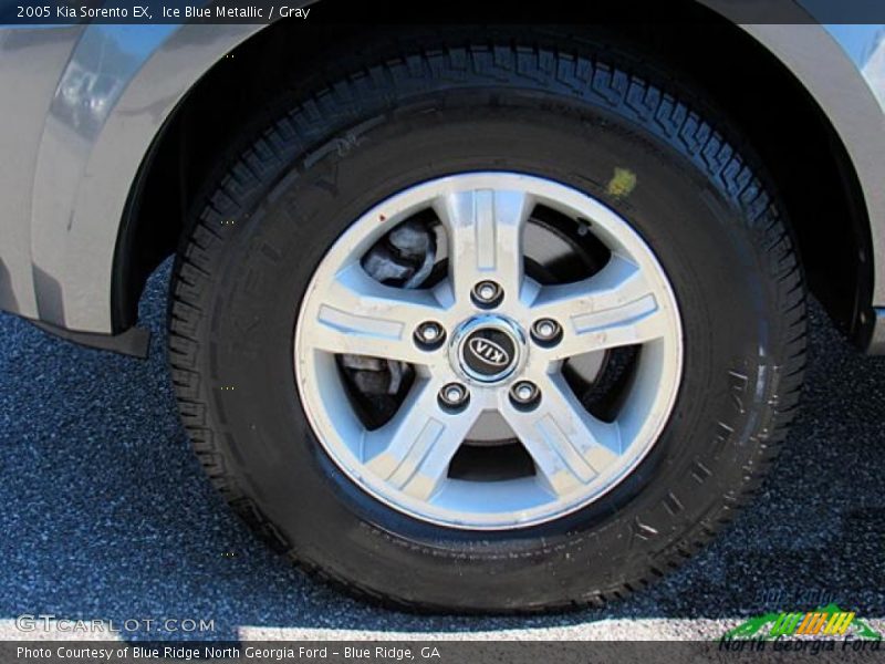 Ice Blue Metallic / Gray 2005 Kia Sorento EX