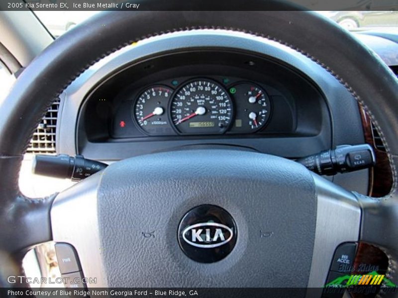 Ice Blue Metallic / Gray 2005 Kia Sorento EX