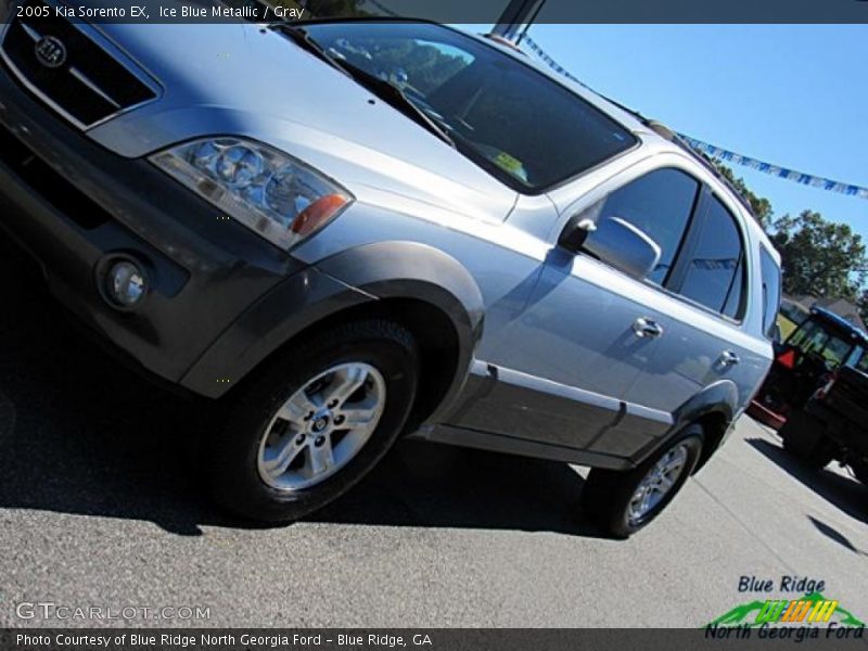 Ice Blue Metallic / Gray 2005 Kia Sorento EX