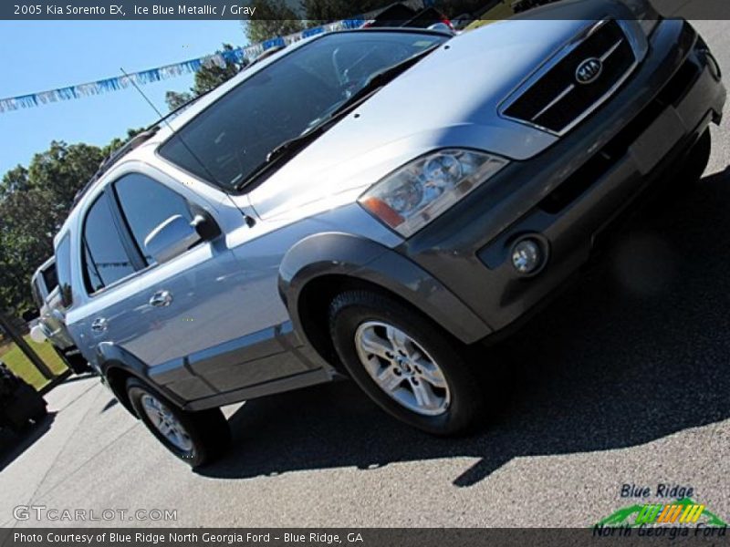 Ice Blue Metallic / Gray 2005 Kia Sorento EX