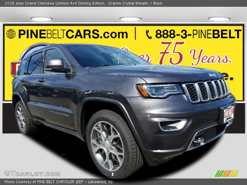 Granite Crystal Metallic / Black 2018 Jeep Grand Cherokee Limited 4x4 Sterling Edition