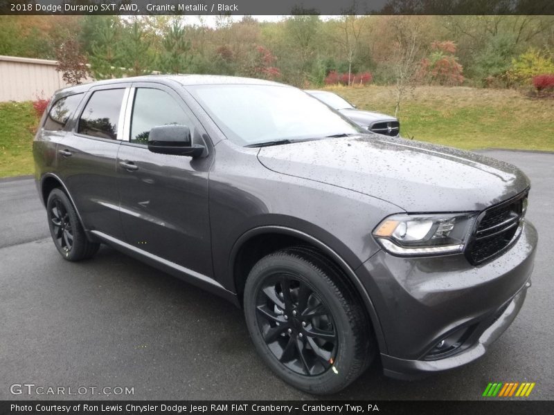 Granite Metallic / Black 2018 Dodge Durango SXT AWD