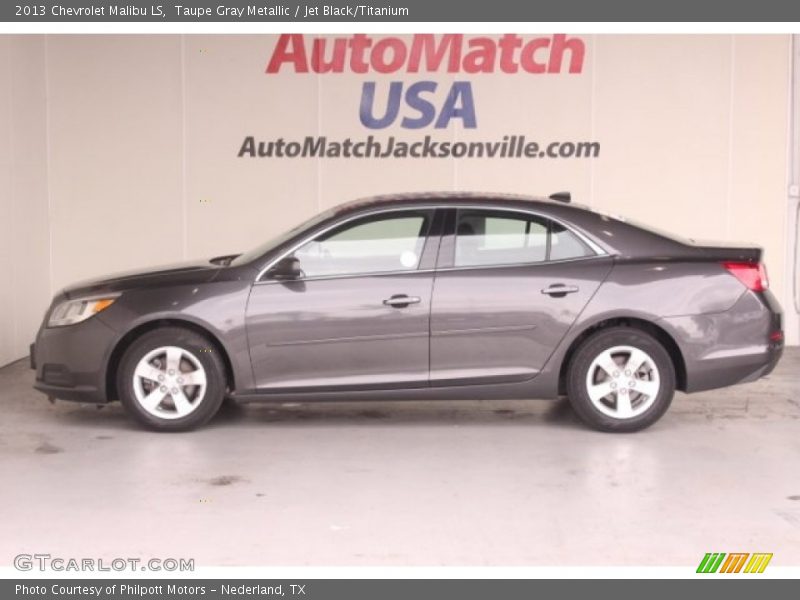 Taupe Gray Metallic / Jet Black/Titanium 2013 Chevrolet Malibu LS