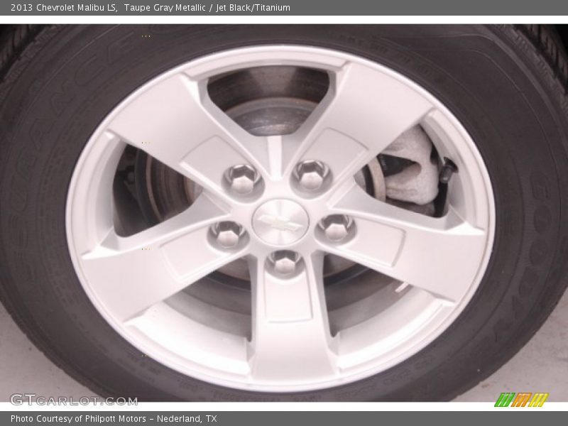 Taupe Gray Metallic / Jet Black/Titanium 2013 Chevrolet Malibu LS