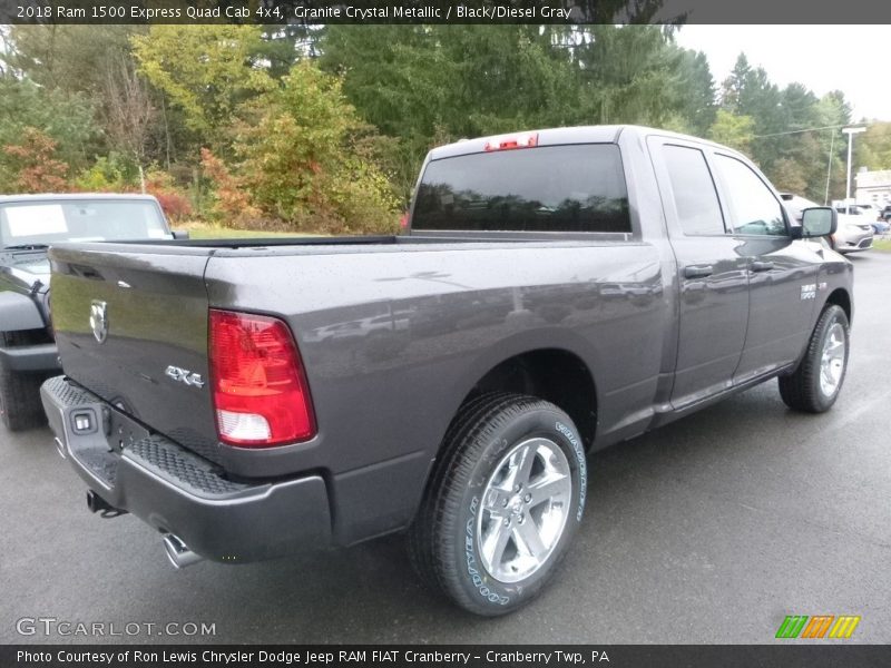 Granite Crystal Metallic / Black/Diesel Gray 2018 Ram 1500 Express Quad Cab 4x4