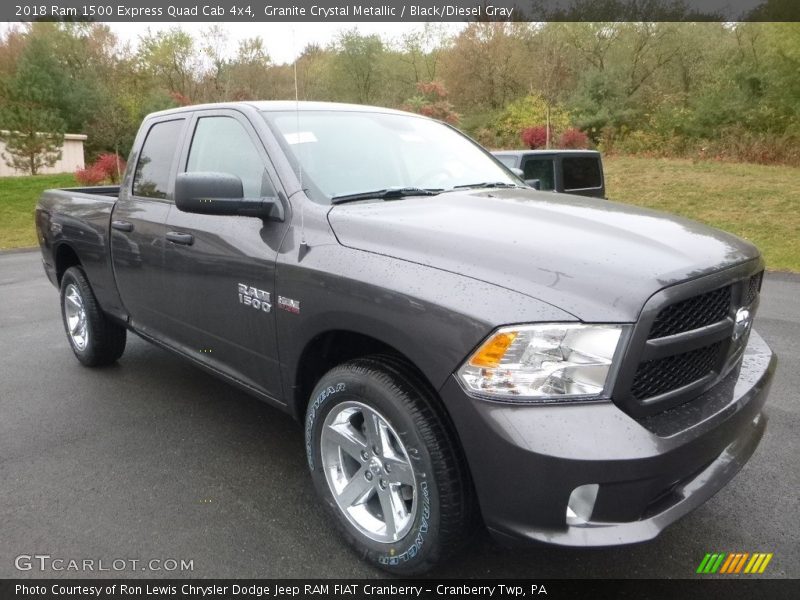 Granite Crystal Metallic / Black/Diesel Gray 2018 Ram 1500 Express Quad Cab 4x4