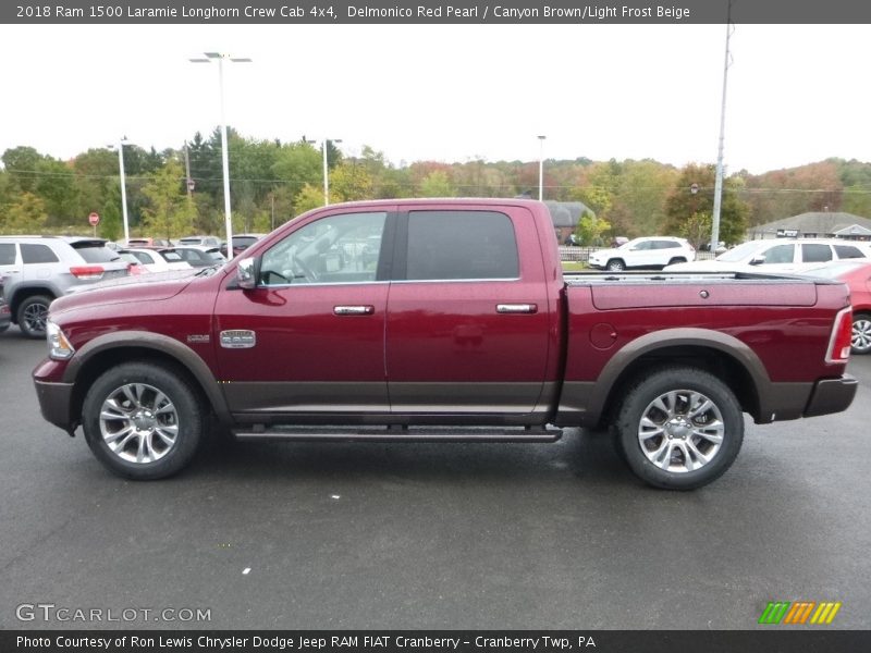  2018 1500 Laramie Longhorn Crew Cab 4x4 Delmonico Red Pearl