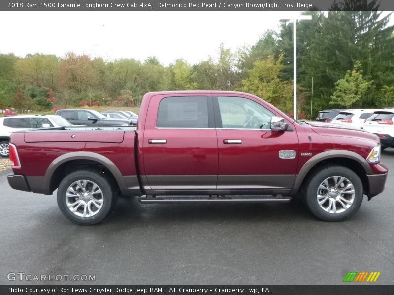  2018 1500 Laramie Longhorn Crew Cab 4x4 Delmonico Red Pearl