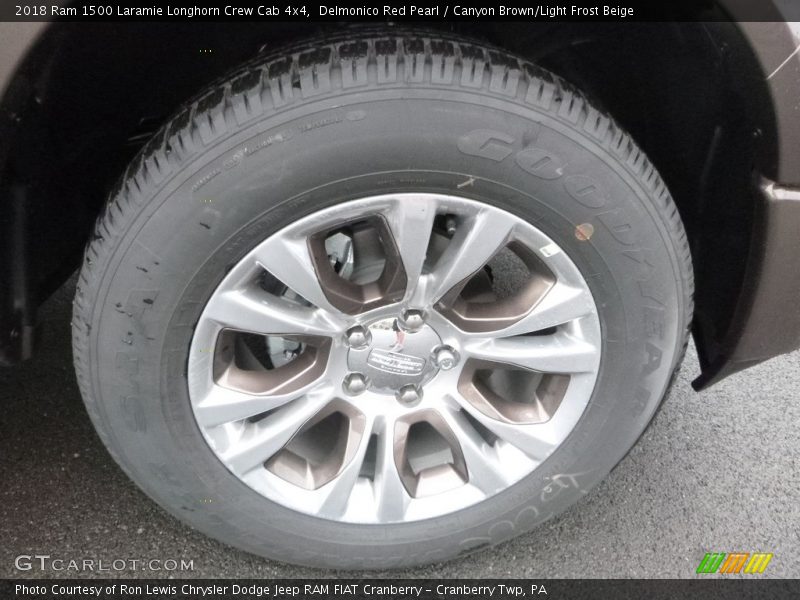 Delmonico Red Pearl / Canyon Brown/Light Frost Beige 2018 Ram 1500 Laramie Longhorn Crew Cab 4x4