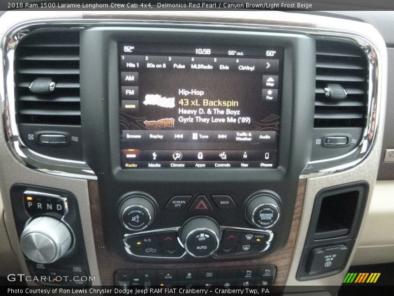 Controls of 2018 1500 Laramie Longhorn Crew Cab 4x4