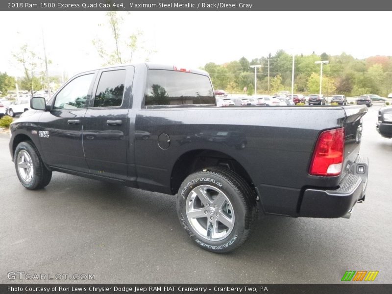 Maximum Steel Metallic / Black/Diesel Gray 2018 Ram 1500 Express Quad Cab 4x4