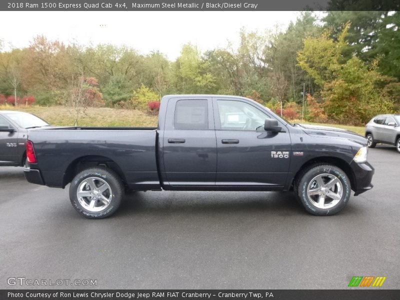 Maximum Steel Metallic / Black/Diesel Gray 2018 Ram 1500 Express Quad Cab 4x4
