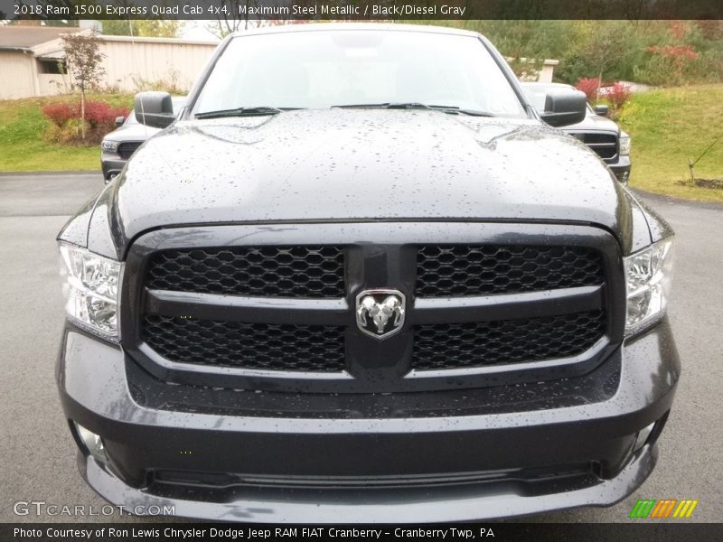 Maximum Steel Metallic / Black/Diesel Gray 2018 Ram 1500 Express Quad Cab 4x4