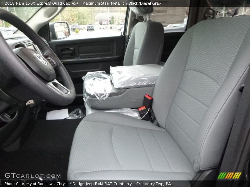 Maximum Steel Metallic / Black/Diesel Gray 2018 Ram 1500 Express Quad Cab 4x4