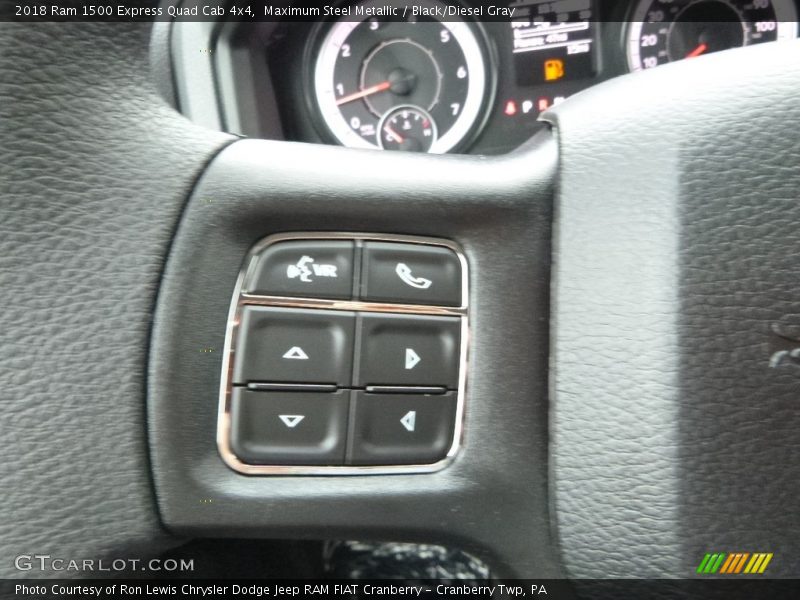 Maximum Steel Metallic / Black/Diesel Gray 2018 Ram 1500 Express Quad Cab 4x4