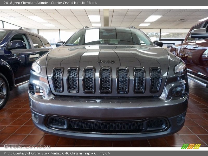 Granite Crystal Metallic / Black 2018 Jeep Cherokee Altitude