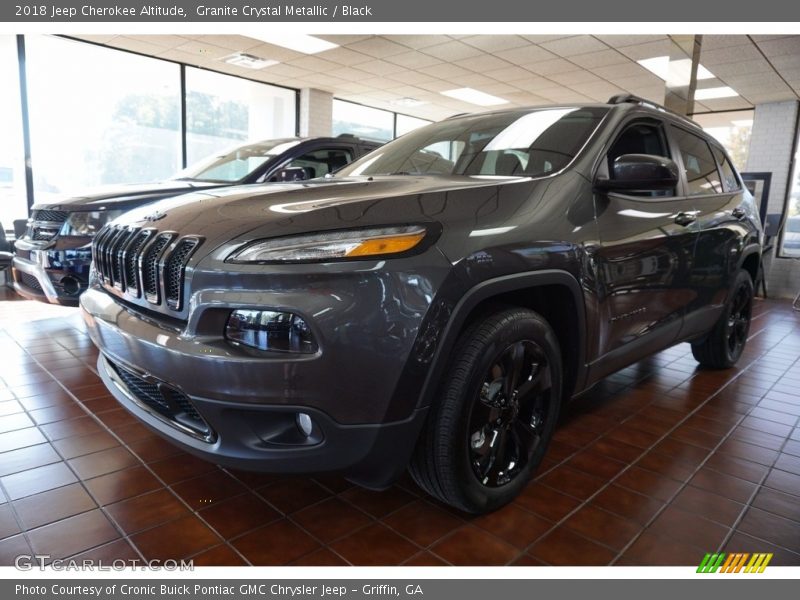 Granite Crystal Metallic / Black 2018 Jeep Cherokee Altitude