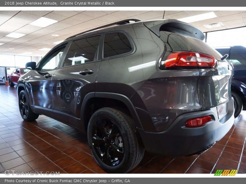 Granite Crystal Metallic / Black 2018 Jeep Cherokee Altitude