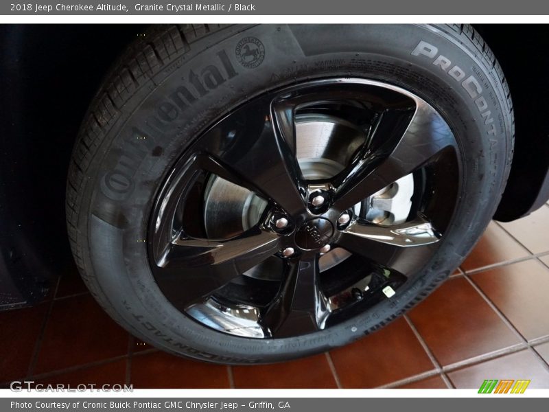 Granite Crystal Metallic / Black 2018 Jeep Cherokee Altitude