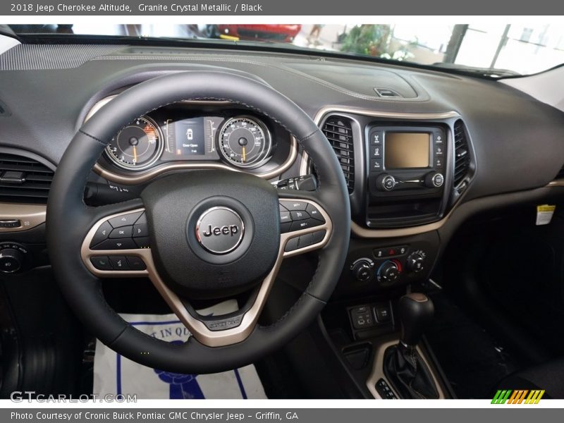 Granite Crystal Metallic / Black 2018 Jeep Cherokee Altitude