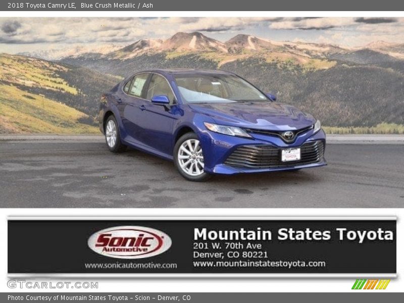 Blue Crush Metallic / Ash 2018 Toyota Camry LE