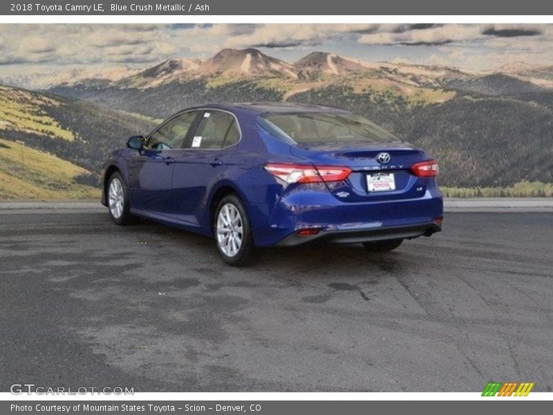 Blue Crush Metallic / Ash 2018 Toyota Camry LE